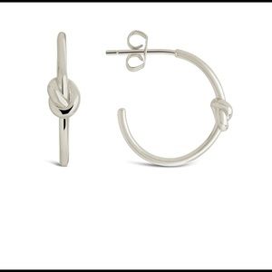 STERLING FOREVER
14K Goldplated Sterling Silver Love Knot Hoops